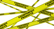 Counterfeit products. Yellow ribbon