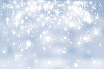 Wall Mural - vector abstract blue bokeh background.