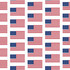 Wall Mural - Flag of the United States seamless pattern
