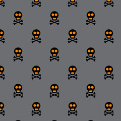 Wall Mural - Halloween vector seamless pattern