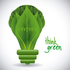 Sticker - think green design