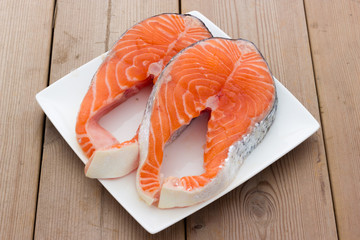 Wall Mural - Salmon steak