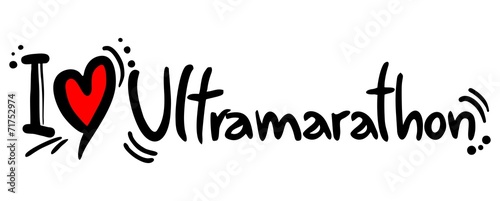 Leinwand Poster Ultramarathon love