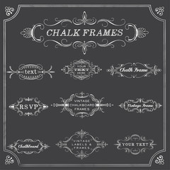 Wall Mural - Chalkboard Frames