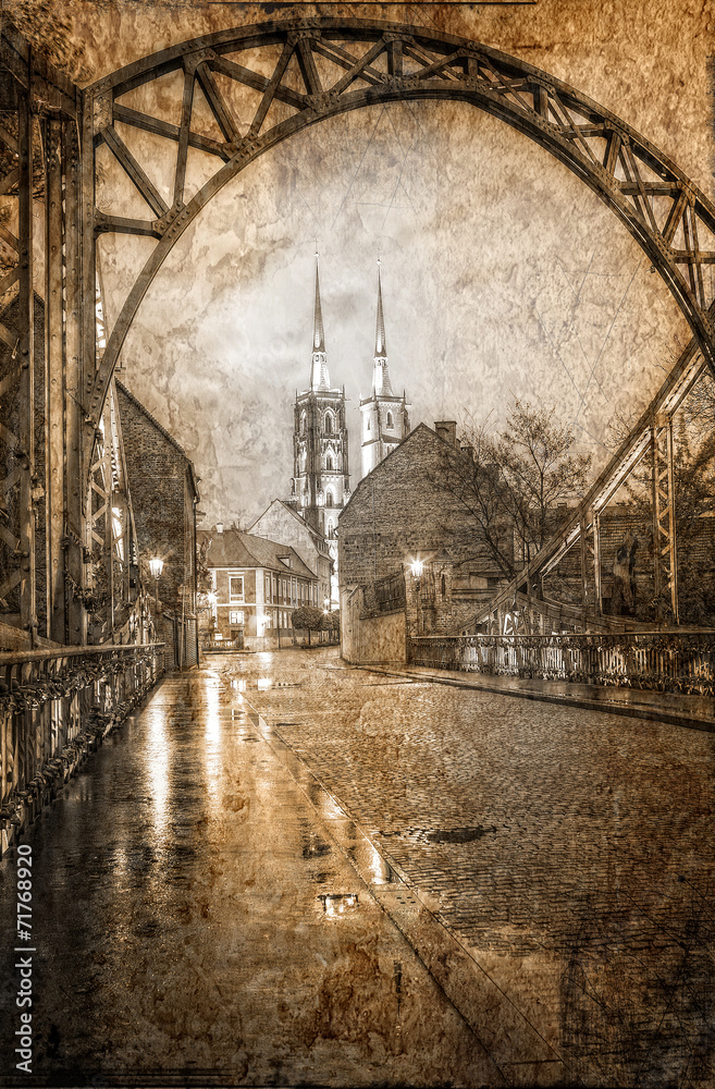 zabytkowy-ostrow-tumski-w-stylu-retro-wroclaw