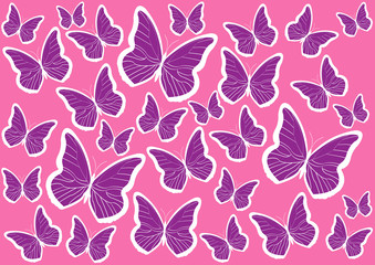  vintage butterflies background