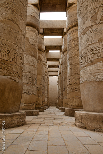 Naklejka - mata magnetyczna na lodówkę Ramesseum temple, Egypt.