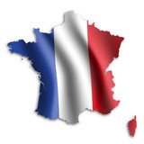 Fototapeta Fototapety Paryż - francja flaga wektor
