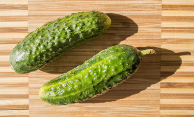 Two cucumbers