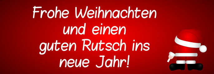 Sticker - Frohe Weihnachten und einen guten Rutsch ins neues Jahr