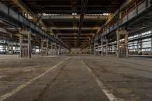 Large Industrial Hall Of A Repair Station