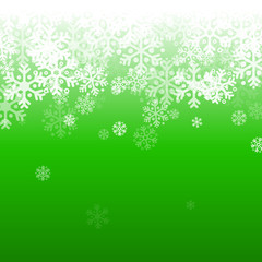 Aufkleber - Abstract green and white christmas background