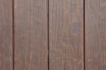 Wall Mural - Brown wood wall closeup