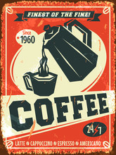 Coffee Background. Vector Illustration.