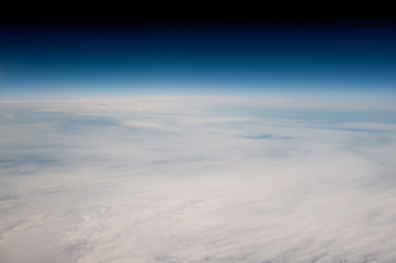 Wall Mural - high altitude view of the earth in space.