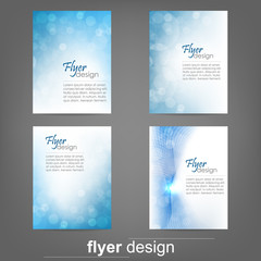 Poster - Set of business flyer template, corporate banner, cover design 