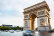Arc de Triomphe in Paris afternoon