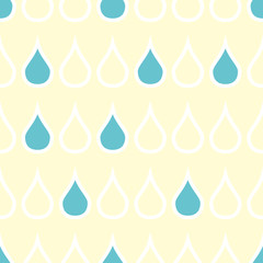 Wall Mural - seamless pattern with drops
