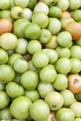 Sticker - Pickle green tomatoes in a supermarket