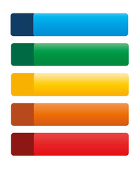 Wall Mural - set of colorful web buttons