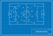 soccer tactic on blueprint