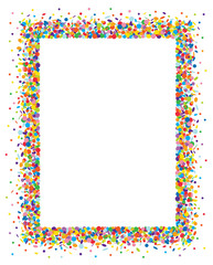 Confetti frame