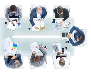 Canvas Print - Group of Diverse Business People in a Meeting