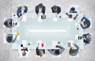 Poster - Business People Having a Meeting in the Office
