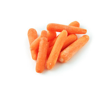 Fresh Baby Carrots Isolated