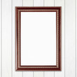 blank wood frame on wood wall