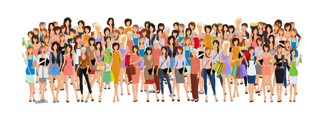 Wall Mural - Group of woman