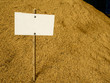 Pile of Paddy Rice with Custom Sign