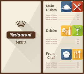 Poster - Restaurant menu template