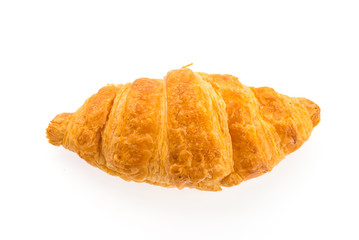 Wall Mural - Croissant isolated on white background