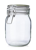 Fototapeta  - Closed jar for canning isolated on white background