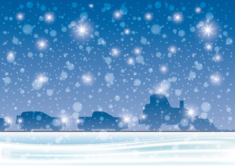 Wall Mural - Winter road.