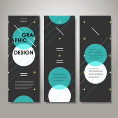 Wall Mural - modern design template for banners set