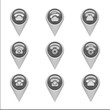 © xtock - Contact Icons isolated on white