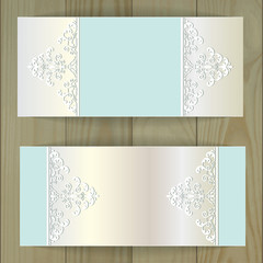 Wall Mural - luxury horizontal banners on wooden background.