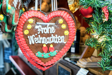 Sticker - gingerbread heart