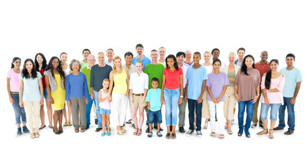 Poster - Multi-ethnic Group of People Standing Together