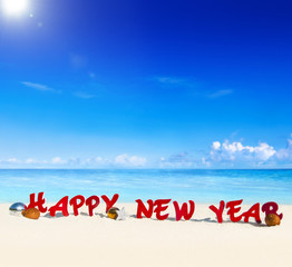 Sticker - Happy New Year Beach Theme