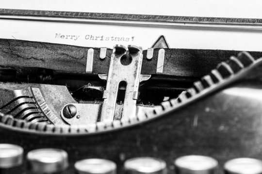 Old typewriter - Merry Christmas