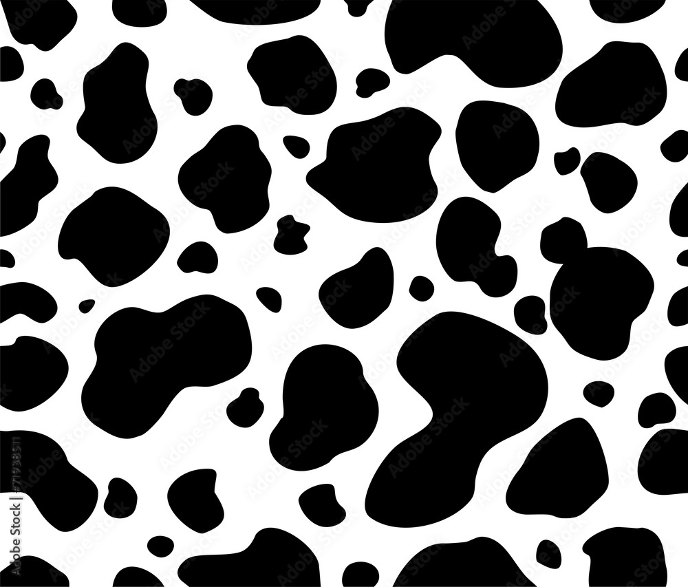 Seamless cow pattern Stock Vector | Adobe Stock
