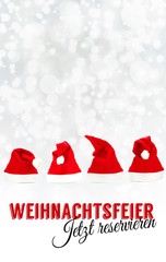 Poster - Weihnachtsfeier - Jetzt reservieren