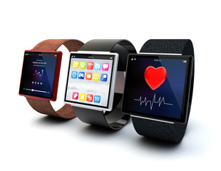 Canvas Print - wearable smartwatches concept