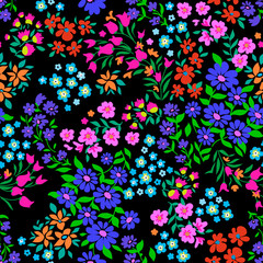 Poster - Ditsy floral seamless print