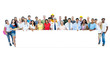 © Rawpixel.com - Multiethnic Group of People Occupations Holding Banner