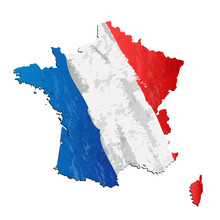 Francja Flaga Wektor