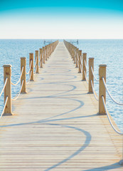 Poster - Pier in Heavenly Blue Place